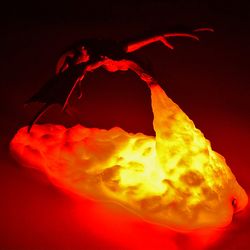 3d fire breathing dragon night lamp