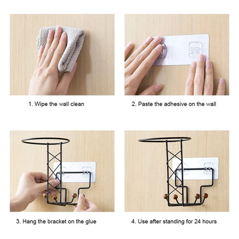 Motorcycle Helmet Hanging Wall Mount Rack 3