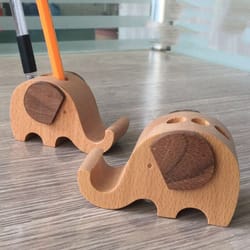 multi-use elephant pencil & cell phone holder