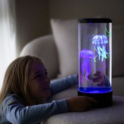 led jellyfish lava lamp & aquarium for kids & adults - birthday gifts for kids, perfect gift for aquarium lovers