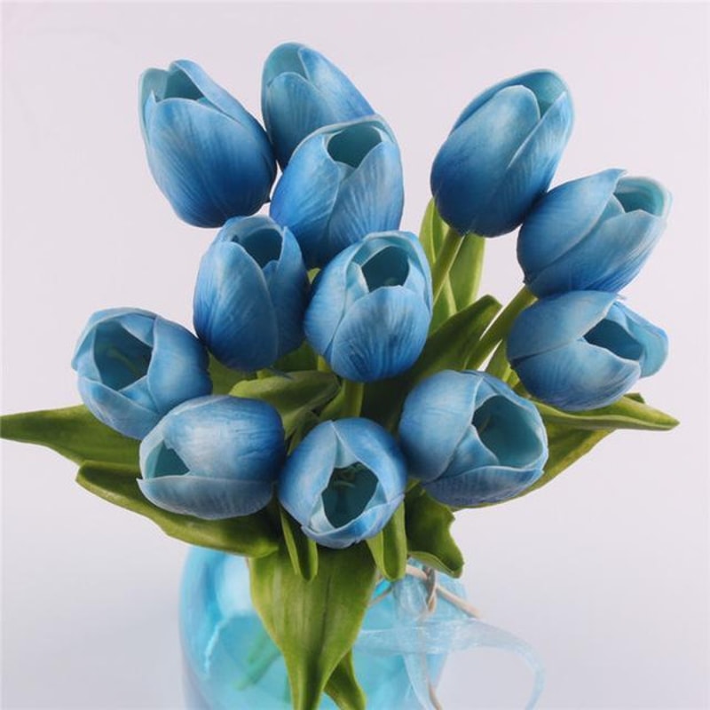 Eternal Elegance - Silky Soft 12 Real Touch Tulip Bouquet, Perfect for Home Decoration, Ideal for Home or Office Decor8