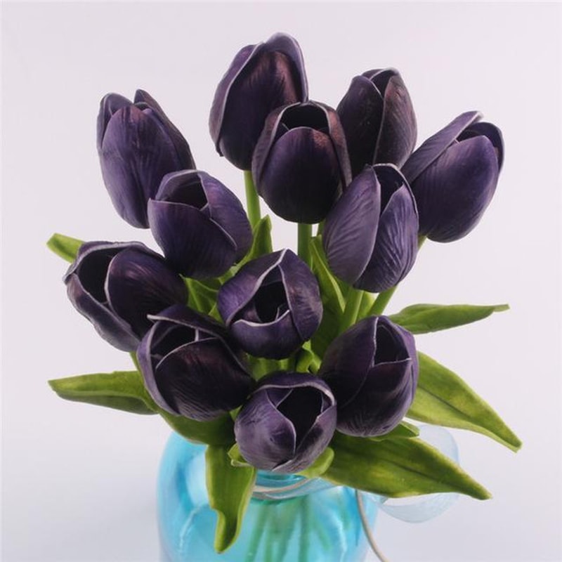 Eternal Elegance - Silky Soft 12 Real Touch Tulip Bouquet, Perfect for Home Decoration, Ideal for Home or Office Decor7