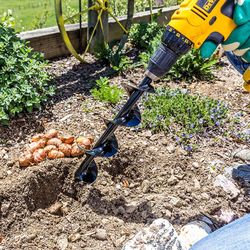 garden spiral hole drill planter