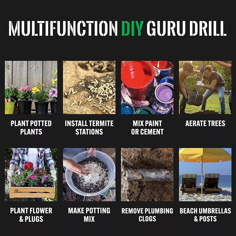 Garden Spiral Hole Drill Planter 3