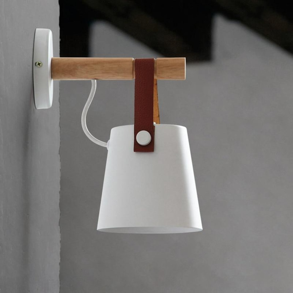 Nordic Wooden Hanging Wall Lamp2