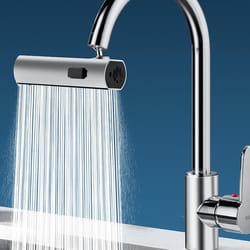 3-level universal faucet extender | splash-proof waterfall device