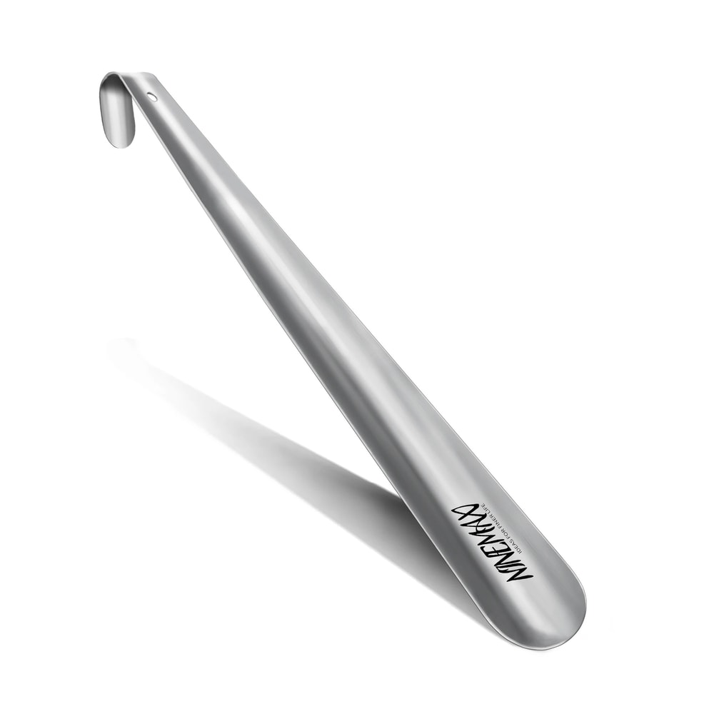 Durable Long Handle Shoe Horn with Hook and Hole
