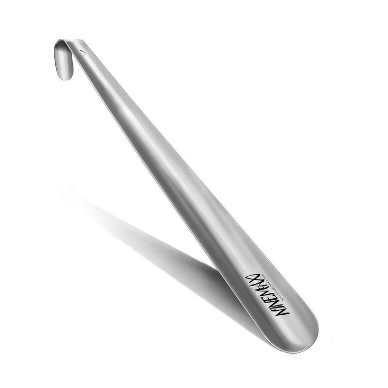 Durable Long Handle Shoe Horn with Hook and Hole