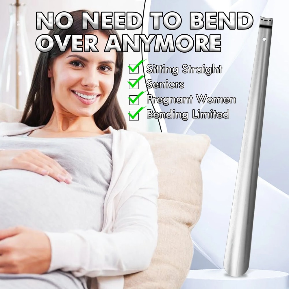 Extra Long Handle Shoe Horn for Easy Shoe Assistance