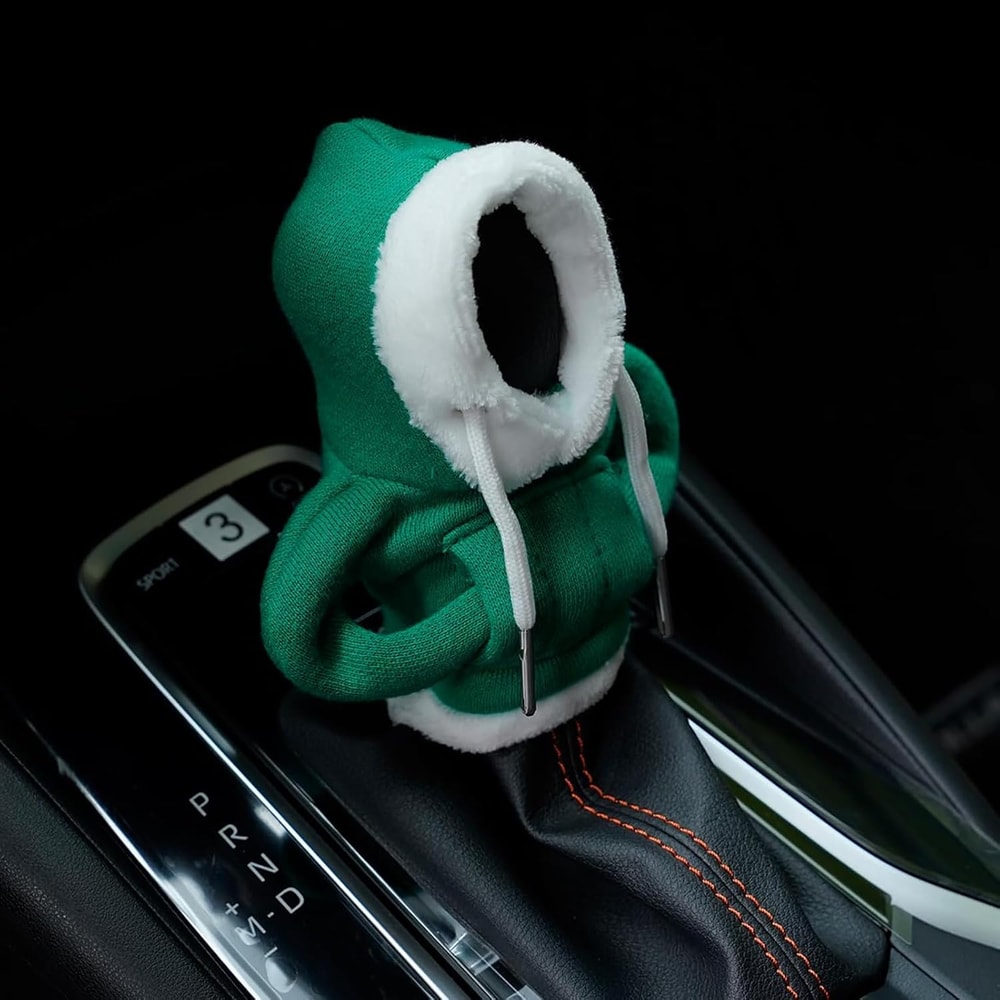 Handmade Fleece Gear Shift Cover for Manual Cars
