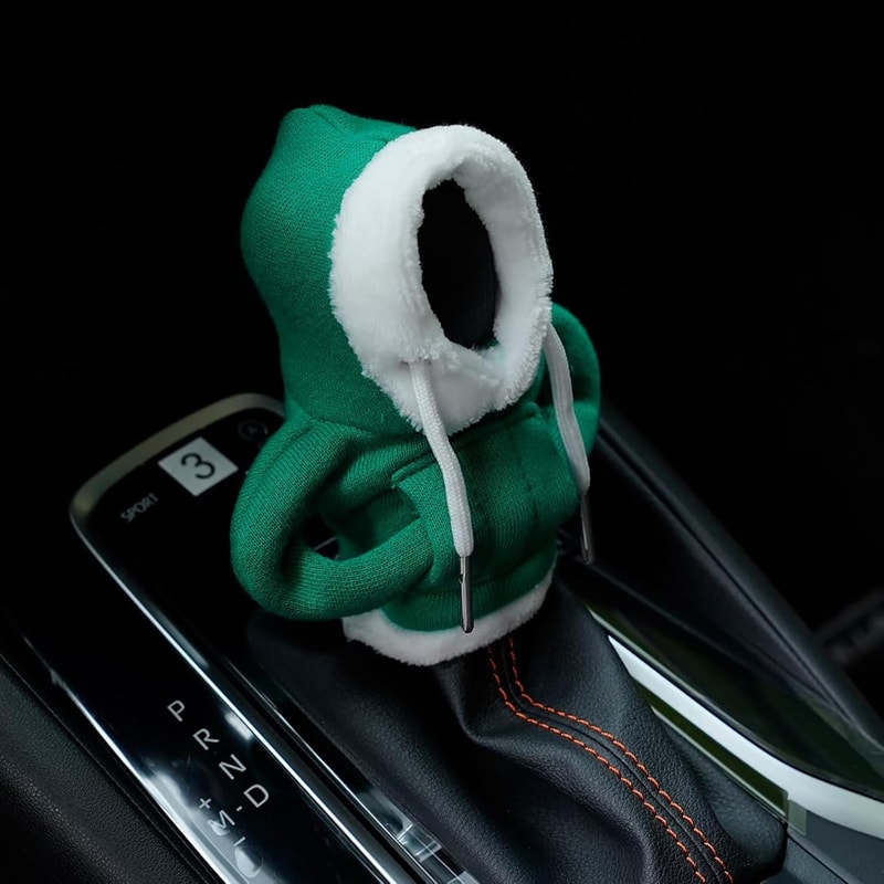 Handmade Fleece Gear Shift Cover for Manual Cars