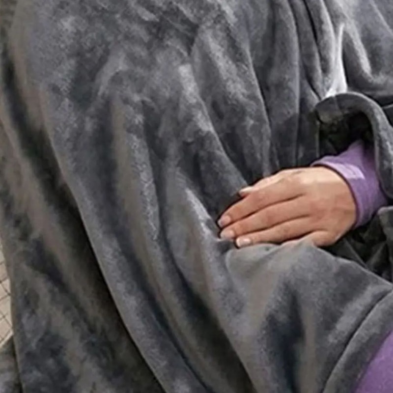 USB Electric Heated Blanket Wearable Fleece Body Warmer Shawl For Winter Comfort Portable Heated Bl 2