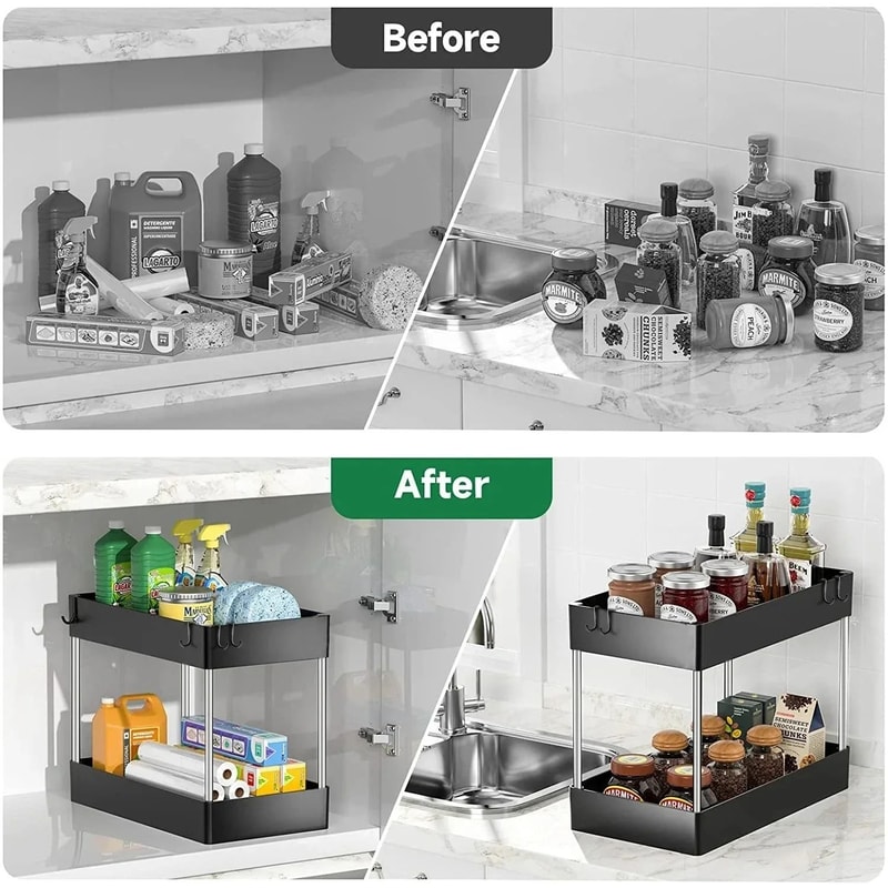 Bathroom Cabinet Organizer
