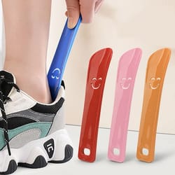 premium 6-inch plastic shoe horn – durable, flexible & ergonomic design for men, women & kids