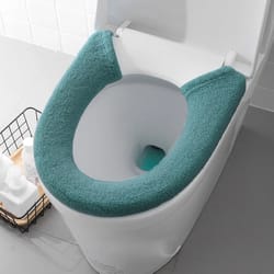 soft washable thick toilet seat cover – warm & universal fit