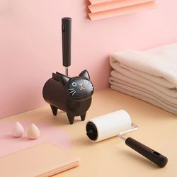 cute cat lint remover | pet hair & fur dust cleaner for sofa, clothes & fabrics