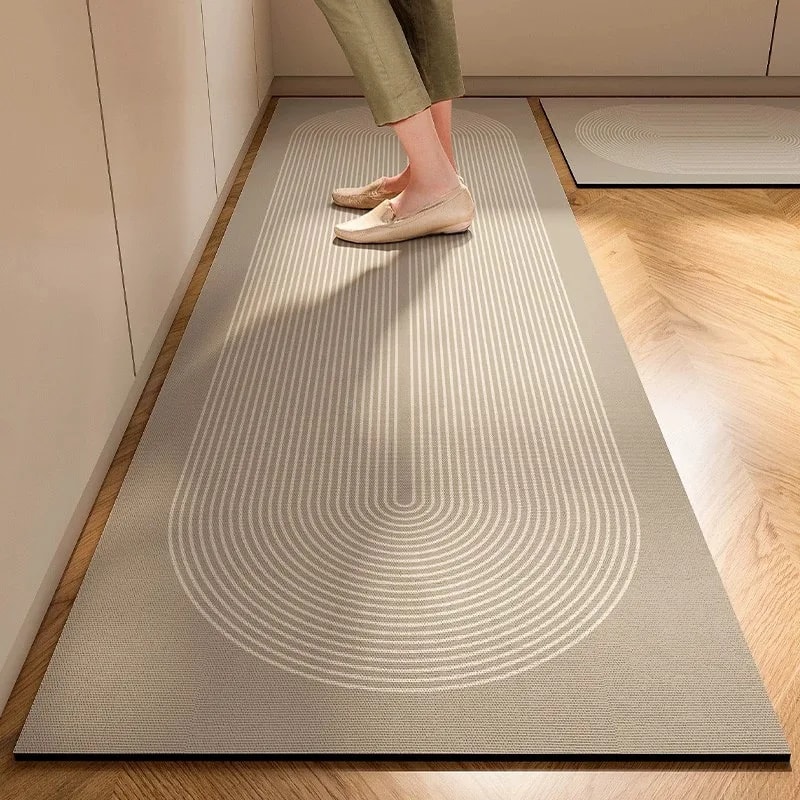 Super AntiSlip Diatomite Mud Floor Mat Japanese Style Soft Easy Handle Kitchen Carpet