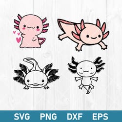 axolotl bundle svg, axolotl svg, axolotl clipart, axolotl cricut svg, png dxf eps digital file