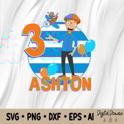blippi birthday svg, digital-print yourself, personalized blippi svg, digital image, you print item