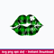 Lips with Clover Svg, Lip Svg, Png Dxf Eps File.jpeg