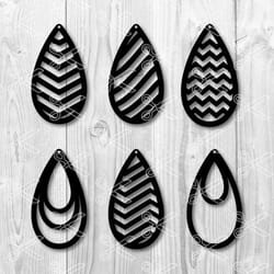 teardrop earrings bundle svg, teardrop earrings svg, teardrop earrings clipart, teardrop earrings cricut svg, instant do
