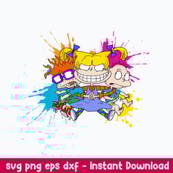 rugrats svg, colorful rugrats svg, png dxf eps digital file