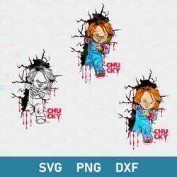 chucky bundle svg, chucky svg, horror character svg, halloween svg, png dxf eps digital file
