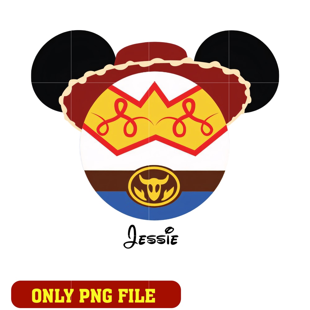 Jessie mouse head toy story png