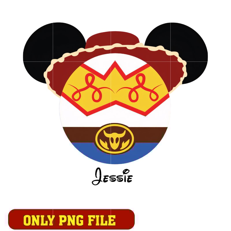 Jessie mouse head toy story png