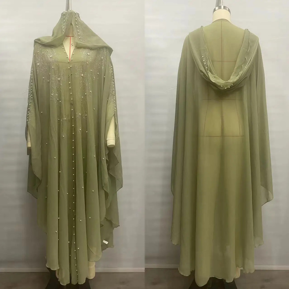 Vintage Thin Hooded Cloak Women Clothing Cape Dress Fashion Ponchos Coats  Jackets With Bling Diamo 10