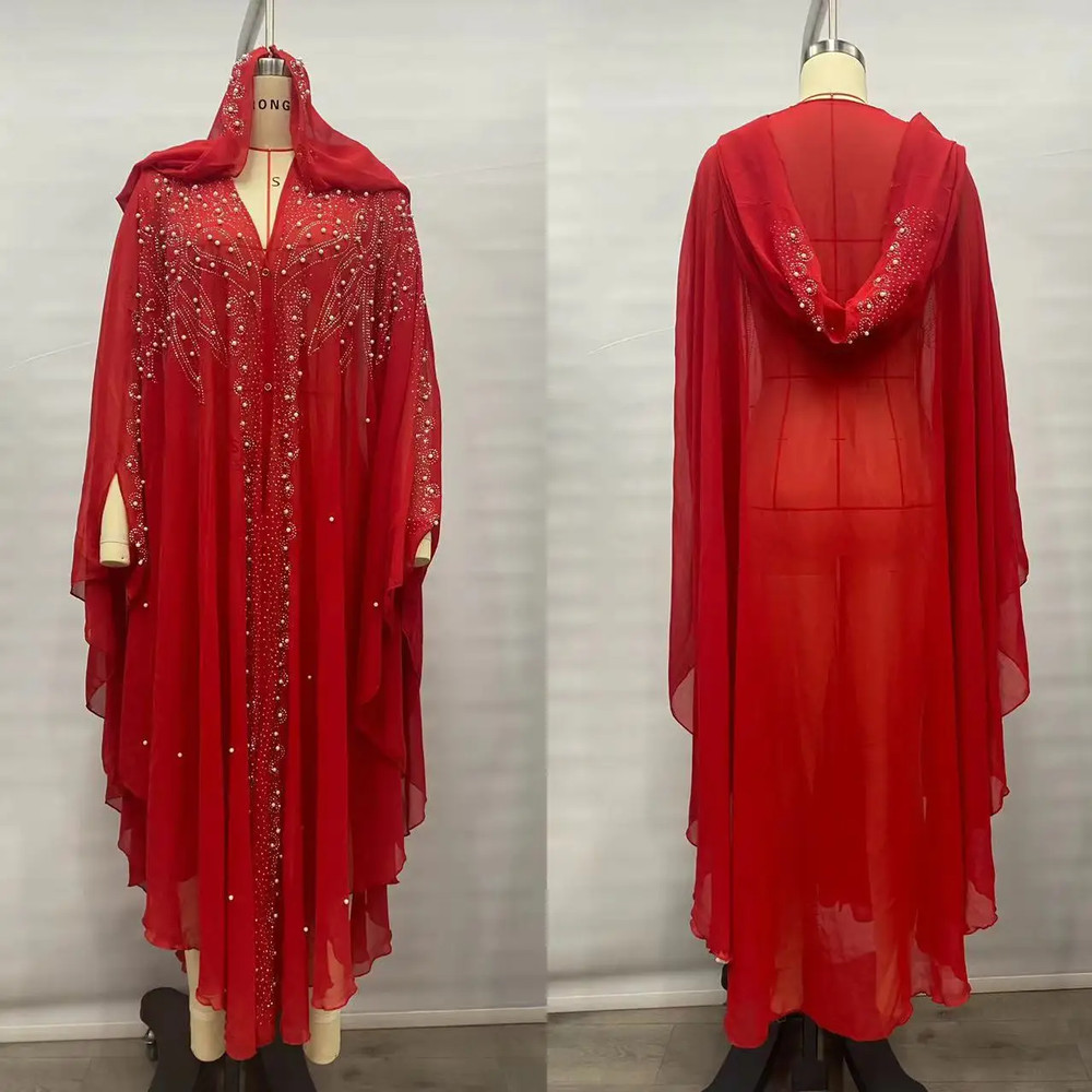 Vintage Thin Hooded Cloak Women Clothing Cape Dress Fashion Ponchos Coats  Jackets With Bling Diamo 0