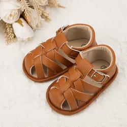 baby summer sandals, infant boy girl soft rubber shoes, non-slip toddler first walker sandals, baby crib & newborn