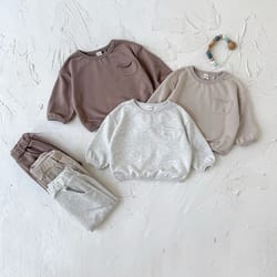 kids boys new york sweatshirt & jogger pants set, autumn baby girls clothes, toddler hoodie and pants outfit