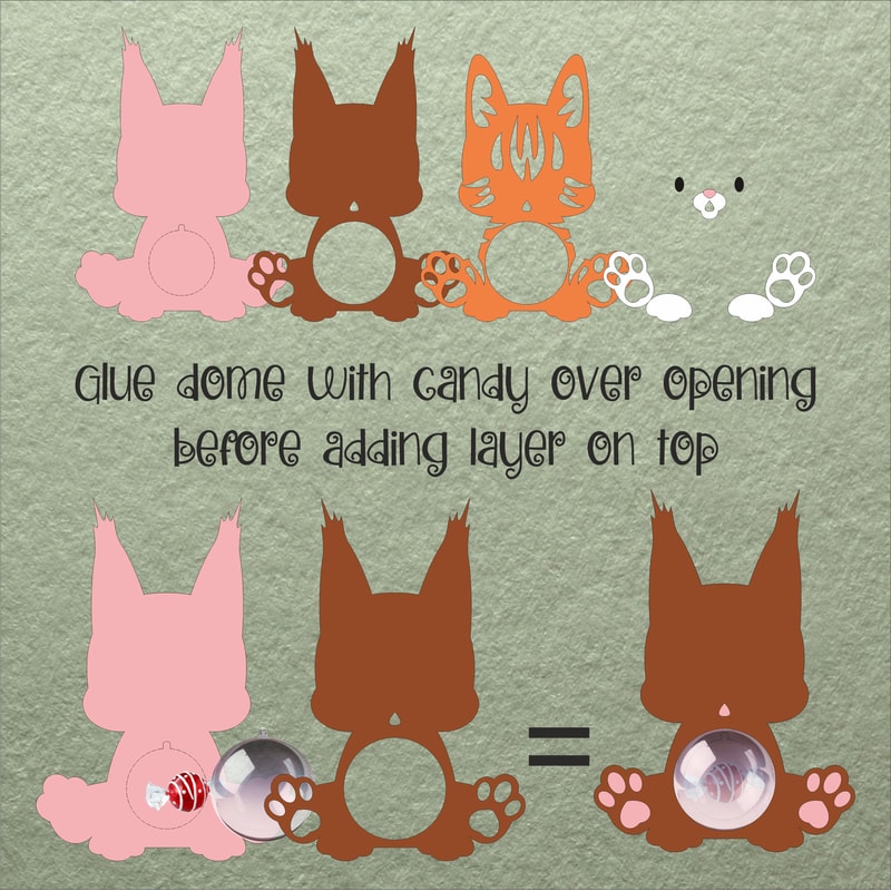 Candy Dome Template With Maine Coon Cat 1