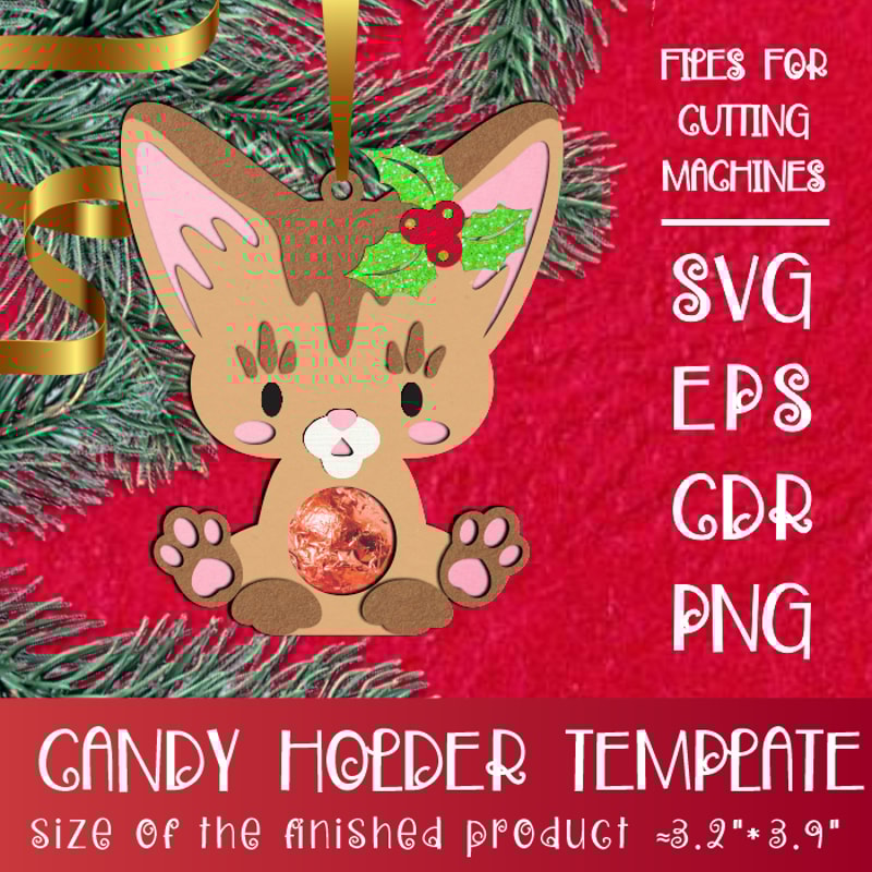 Cat Breeds Candy Holder Bundle Cristmas Ornaments 1