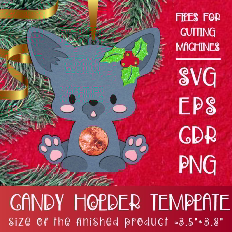 Cat Breeds Candy Holder Bundle Cristmas Ornaments 6