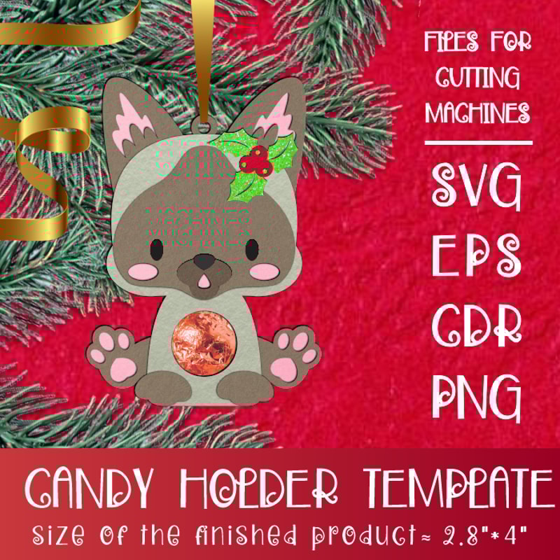 Cat Breeds Candy Holder Bundle Cristmas Ornaments 8