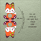Baby Fox Christmas Candy Holder Template 1