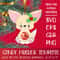 Fennec Fox Christmas Candy Holder Template 0