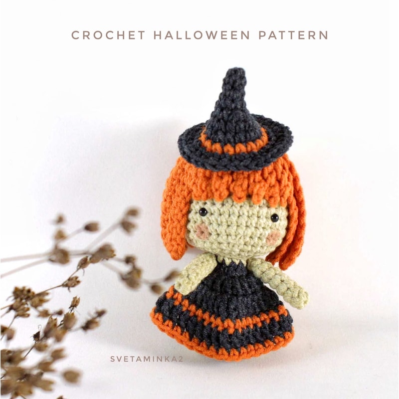 Witch Crochet Pattern Amigurumi Doll Halloween Quick And Easy Crafts Tutorial 0