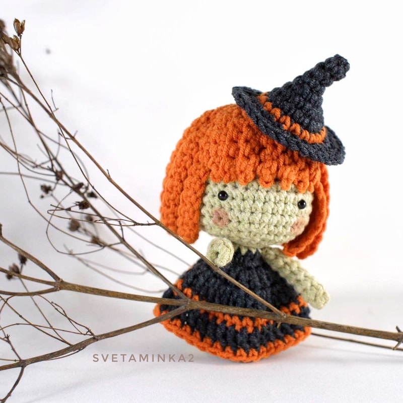 Witch Crochet Pattern Amigurumi Doll Halloween Quick And Easy Crafts Tutorial 1