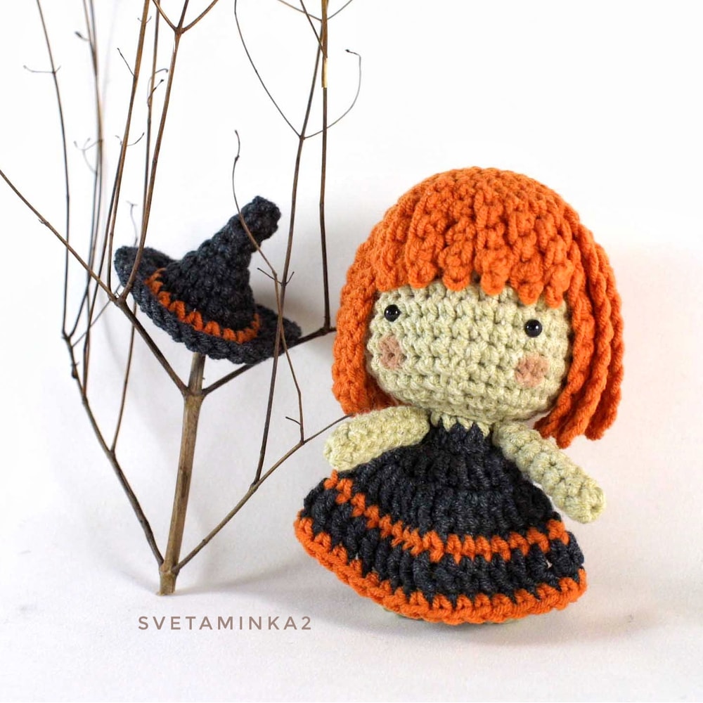 Witch Crochet Pattern Amigurumi Doll Halloween Quick And Easy Crafts Tutorial 3