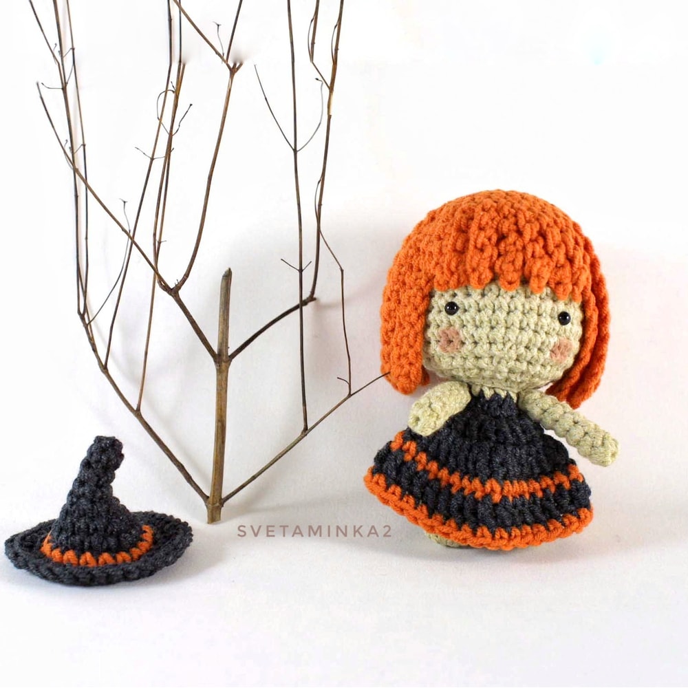Witch Crochet Pattern Amigurumi Doll Halloween Quick And Easy Crafts Tutorial 4