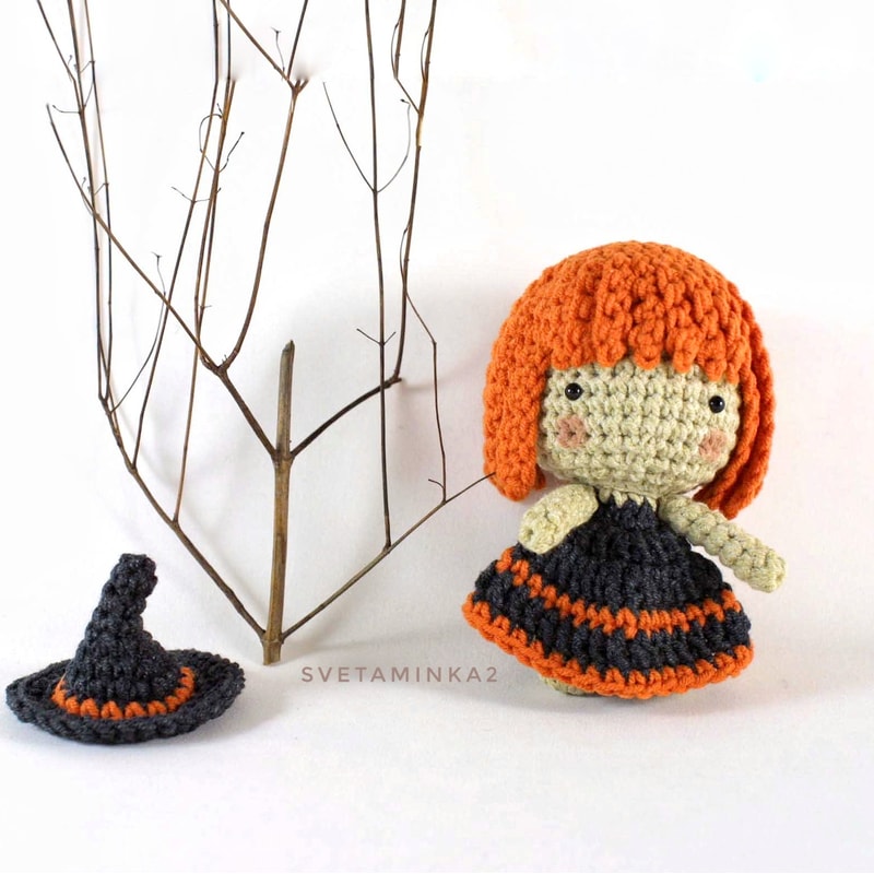 Witch Crochet Pattern Amigurumi Doll Halloween Quick And Easy Crafts Tutorial 4