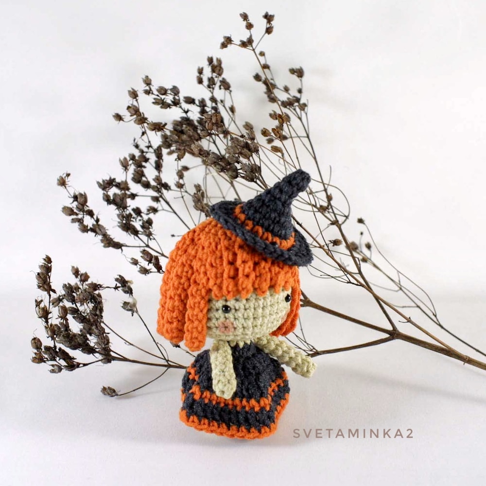 Witch Crochet Pattern Amigurumi Doll Halloween Quick And Easy Crafts Tutorial 5
