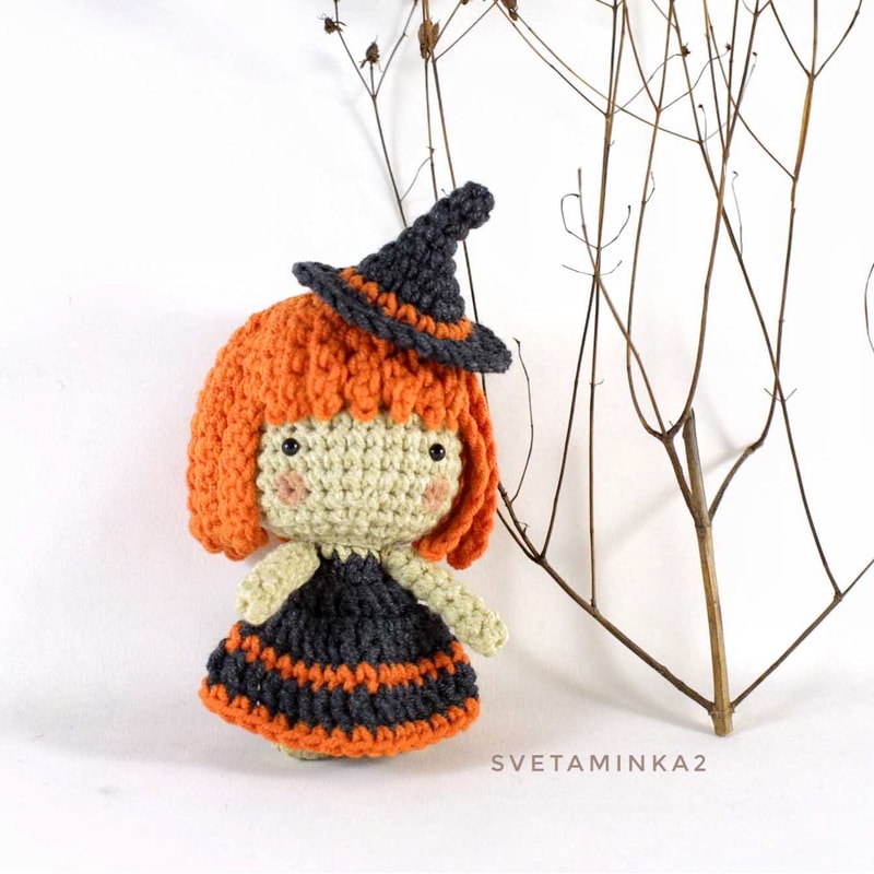 Witch Crochet Pattern Amigurumi Doll Halloween Quick And Easy Crafts Tutorial 6