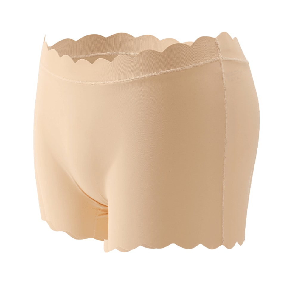 Womens Seamless Silk Satin Panties Wavy Edge Cozy Lingerie Briefs for Everyday Comfor