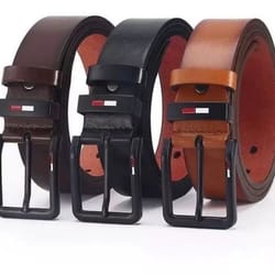 mens pu leather belt with alloy pin square buckle business & leisure waistbelts for men