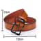 Mens PU Leather Belt with Alloy Pin Square Buckle Business Leisure WaistBelts for Men