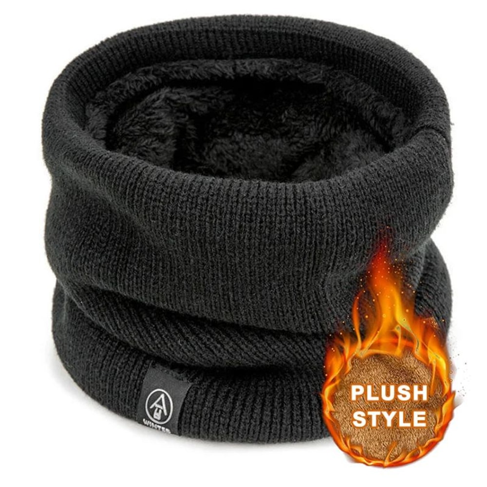 Fashion Soft Knitted Neck Warmer Scarf Winter Warm Thick ColdProof Collar For Men Women 3